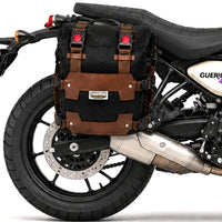TOURING PANNIER BAGS (36L) BLACK FIT FOR ROYAL ENFIELD GUERRILLA 450