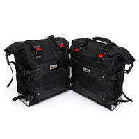 TOURING PANNIER BAGS (36L) BLACK FIT FOR ROYAL ENFIELD CLASSIC 350