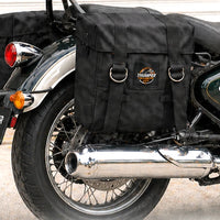 BLACK MILITARY PANNIER BAGS FIT FOR ROYAL ENFIELD bullet 650