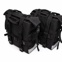 TOURING PANNIER BAGS (36L) BLACK FIT FOR ROYAL ENFIELD CONTINENTAL GT 650