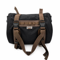 TAIL BAG BLACK- BROWN FIT FOR ROYAL ENFIELD GOAN CLASSIC 350