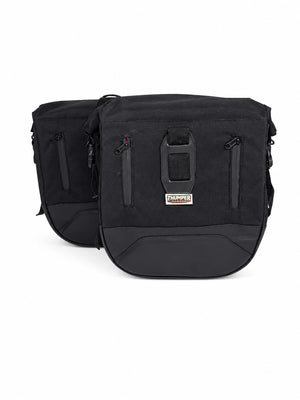 TOURING PANNIER BAGS (36L) BLACK FIT FOR ROYAL ENFIELD METEOR 350