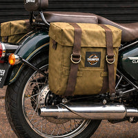 OLIVE MILITARY PANNIER BAGS FIT FOR ROYAL ENFIELD bullet 650