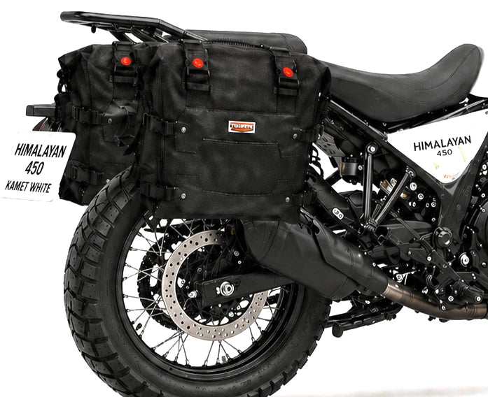 TOURING SADDLE BAGS (36L) BLACK FIT FOR ROYAL ENFIELD HIMALAYAN 450