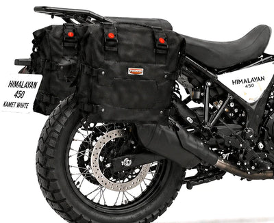 TOURING SADDLE BAGS (36L) BLACK FIT FOR ROYAL ENFIELD HIMALAYAN 450