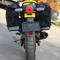 TOURING PANNIER BAGS (36L) BLACK FIT FOR ROYAL ENFIELD BEAR 650