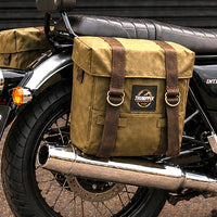 OLIVE MILITARY PANNIER BAGS FIT FOR ROYAL ENFIELD INTERCEPTOR 650