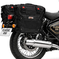 TOURING PANNIER BAGS (36L) BLACK FIT FOR ROYAL ENFIELD CLASSIC 650