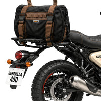 TAIL BAG BLACK- BROWN FIT FOR ROYAL ENFIELD GUERRILLA 450