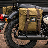OLIVE MILITARY PANNIER BAGS FIT FOR ROYAL ENFIELD BEAR 650
