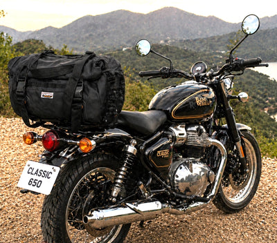 TAIL BAG BLACK FIT FOR ROYAL ENFIELD CLASSIC 650