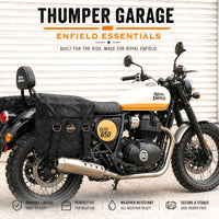 BLACK MILITARY PANNIER BAGS FIT FOR ROYAL ENFIELD BEAR 650
