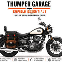 TOURING PANNIER BAGS (36L) BLACK FIT FOR ROYAL ENFIELD SUPER METEOR 650