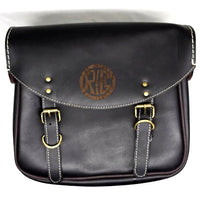 GENUINE LEATHER TOURING PANNIER BAGS (COFFEE BROWN) AND SADDLE STAY FIT FOR ROYAL ENFIELD HUNTER 350
