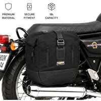 TOURING PANNIER BAGS (36L) BLACK FIT FOR ROYAL ENFIELD INTERCEPTOR 650