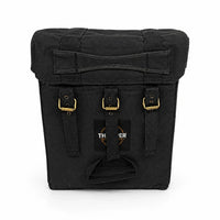 BLACK MILITARY PANNIER BAGS AND SADDLE STAY FIT FOR ROYAL ENFIELD METEOR 350