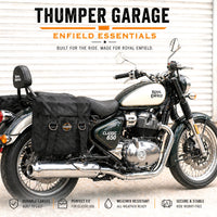BLACK MILITARY PANNIER BAGS FIT FOR ROYAL ENFIELD bullet 650
