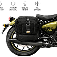 TOURING PANNIER BAGS (36L) BLACK FIT FOR ROYAL ENFIELD SHOTGUN 650