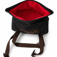 TAIL BAG BLACK- BROWN FIT FOR ROYAL ENFIELD HUNTER 350