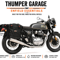 TOURING PANNIER BAGS (36L) BLACK FIT FOR ROYAL ENFIELD CONTINENTAL GT 650