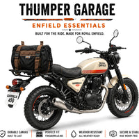 TAIL BAG BLACK- BROWN FIT FOR ROYAL ENFIELD GUERRILLA 450