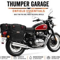 TOURING PANNIER BAGS (36L) BLACK FIT FOR ROYAL ENFIELD INTERCEPTOR 650