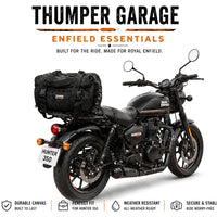 TAIL BAG BLACK FIT FOR ROYAL ENFIELD HUNTER 350