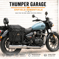 BLACK MILITARY PANNIER BAGS FIT FOR ROYAL ENFIELD METEOR 350