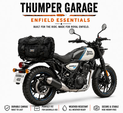 TAIL BAG BLACK FIT FOR ROYAL ENFIELD GUERRILLA 450
