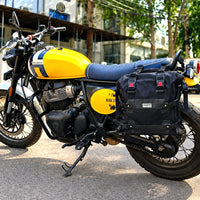 TOURING PANNIER BAGS (36L) BLACK FIT FOR ROYAL ENFIELD BEAR 650