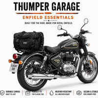 TAIL BAG BLACK FIT FOR ROYAL ENFIELD CLASSIC 350