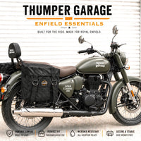 BLACK MILITARY PANNIER BAGS FIT FOR ROYAL ENFIELD GOAN CLASSIC 350