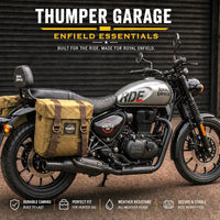 OLIVE MILITARY PANNIER BAGS FIT FOR ROYAL ENFIELD HUNTER 350