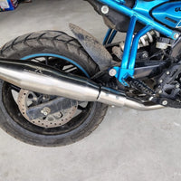 RRP POLISHED EXHAUST WITH MID PIPE FIT FOR ROYAL ENFIELD GUERRILLA 450