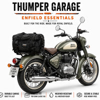 TAIL BAG BLACK FIT FOR ROYAL ENFIELD GOAN CLASSIC 350