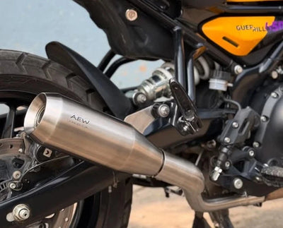 AEW EDGE FREE FLOW EXHAUST AND MID PIPE FIT FOR ROYAL ENFIELD GUERRILLA 450