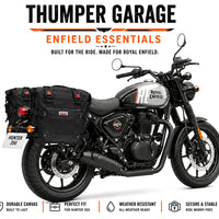 TOURING PANNIER BAGS (36L) BLACK FIT FOR ROYAL ENFIELD HUNTER 350