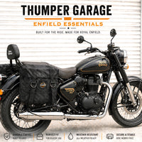 BLACK MILITARY PANNIER BAGS FIT FOR ROYAL ENFIELD CLASSIC 350