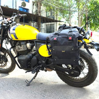 TOURING PANNIER BAGS (36L) BLACK FIT FOR ROYAL ENFIELD BEAR 650