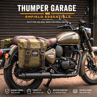 OLIVE MILITARY PANNIER BAGS FIT FOR ROYAL ENFIELD CLASSIC 350