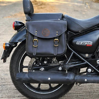 OLIVE MILITARY PANNIER BAGS FIT FOR ROYAL ENFIELD METEOR 350