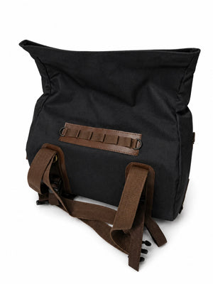 TAIL BAG BLACK- BROWN FIT FOR ROYAL ENFIELD INTERCEPTOR 650